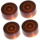 thumbnail image 3 of Botón De Guitarra De 4 Piezas Perilla De Control De Velocidad De Acrílico Para Guitarra Eléctrica Café, 3 of 5