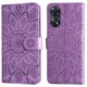 thumbnail image 1 of Funda tipo cartera FOXDOCK para OPPO Reno 8T 4G , diseño girasol en relieve, cuero PU, cierre magnético, soporte y tarjetero, 1 of 5