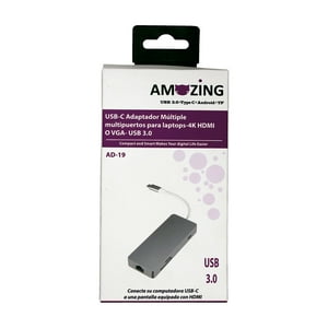 Amazing - Adaptador Hub Multipuertos Tipo C A Hdmi / Usb 3.0
