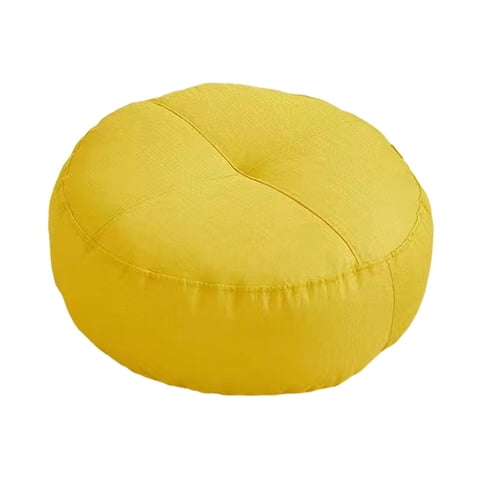 Bothyi - Almohada Redonda Para El Suelo, Almohada De Meditación Para Yoga, Sofá Cama, Dormitorio, Balcón, Amarillo
