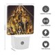 thumbnail image 2 of Eternos Luz nocturna LED con sensor de anochecer a amanecer para dormitorio, baño, pasillo, escaleras - Lámpara LED nocturna de enchufe, 0.5W - 1 pieza, 2 of 6