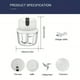 thumbnail image 2 of 11.83oz USB Wireless Multi-function Food Electric Garlic Chopper, Mini Small Garlic Masher Mincer Crusher For Pepper Chili Nuts Meat Grinder Food Processor /Electric Mincer Vegetable Chili Meat Grind, 2 of 2