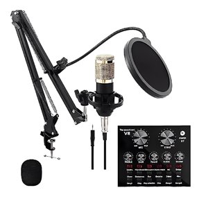 Titaniux - Micrófono Condensador Profesional Studio Kit - Pb-B5E3