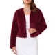 thumbnail image 1 of INSPIRE CHIC Chaqueta Bolero Formal para Mujeres para Vestidos de Noche Cóctel Boda Elegante Chaqueta de Imitación de Piel M Burdeos, 1 of 6