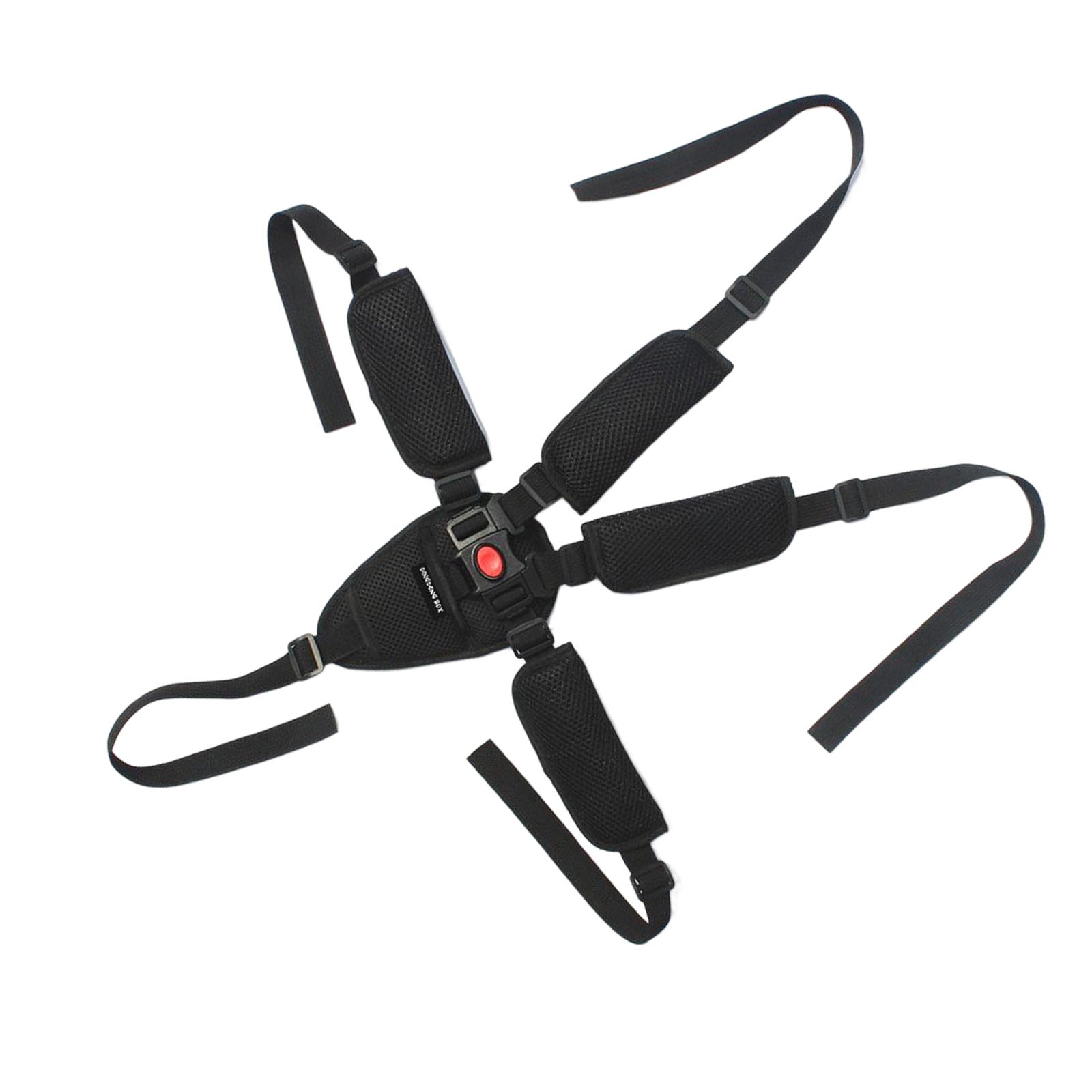 Bothyi - Cinturón De Seguridad Ajustable Para Silla De Bebé Cinturón Para Silla De Comedor Infantil Para Silla Alta Negro