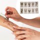 thumbnail image 4 of Unique Bargains Navidad 10 Piezas Tatuajes Falsos Realistas Halloween Tatuaje Temporal para Adultos Gris Negro, 4 of 5