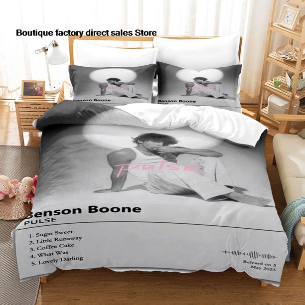 Benson Boone concert Bedding Set Single Twin Full Queen King Size Bed Set Aldult Kid Bedroom Duvetcover Sets bed sheet set Bed Sheets