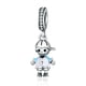 thumbnail image 1 of Charm dije abalorio hijo niño familia pulsera o colgante plata 925, 1 of 3