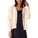 thumbnail image 4 of INSPIRE CHIC Cárdigan de Punto Abierto con Botones y Manga Larga para Mujer M Beige, 4 of 6