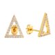 thumbnail image 4 of Aretes de pasador Sole du Soleil Lupine White en oro blanco de 18k, 4 of 9