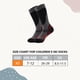 thumbnail image 2 of Calcetines de esquí para niños, paquete de 2 pares de calcetines de snowboard para niños y niñas pequeños, diseño por encima de la pantorrilla con puño antideslizante., 2 of 6