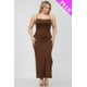thumbnail image 4 of Vestido Largo con Espalda Cruzada y Abertura en el Muslo, Talla Grande, 4 of 5