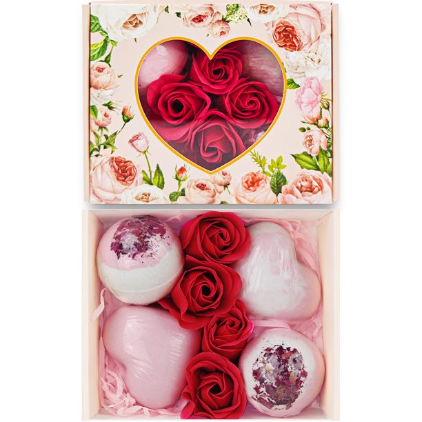 Set de regalo de bombas de baño xMTJxn para el Día de San Valentín para mujeres y niños