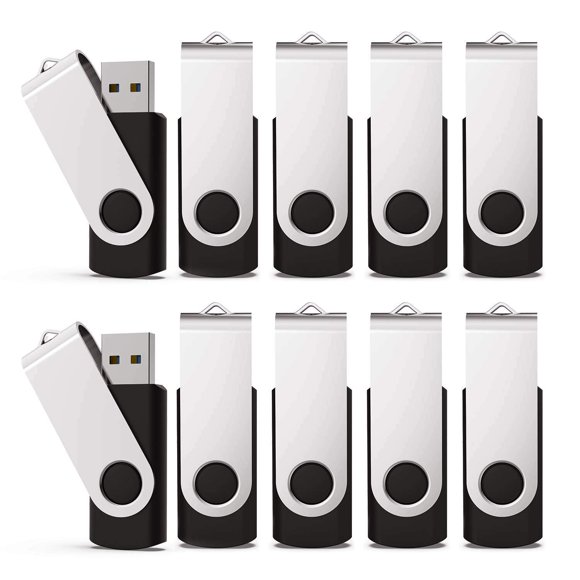 Unidad De Memoria Flash 32gb Usb 2 0 Negra (x10)