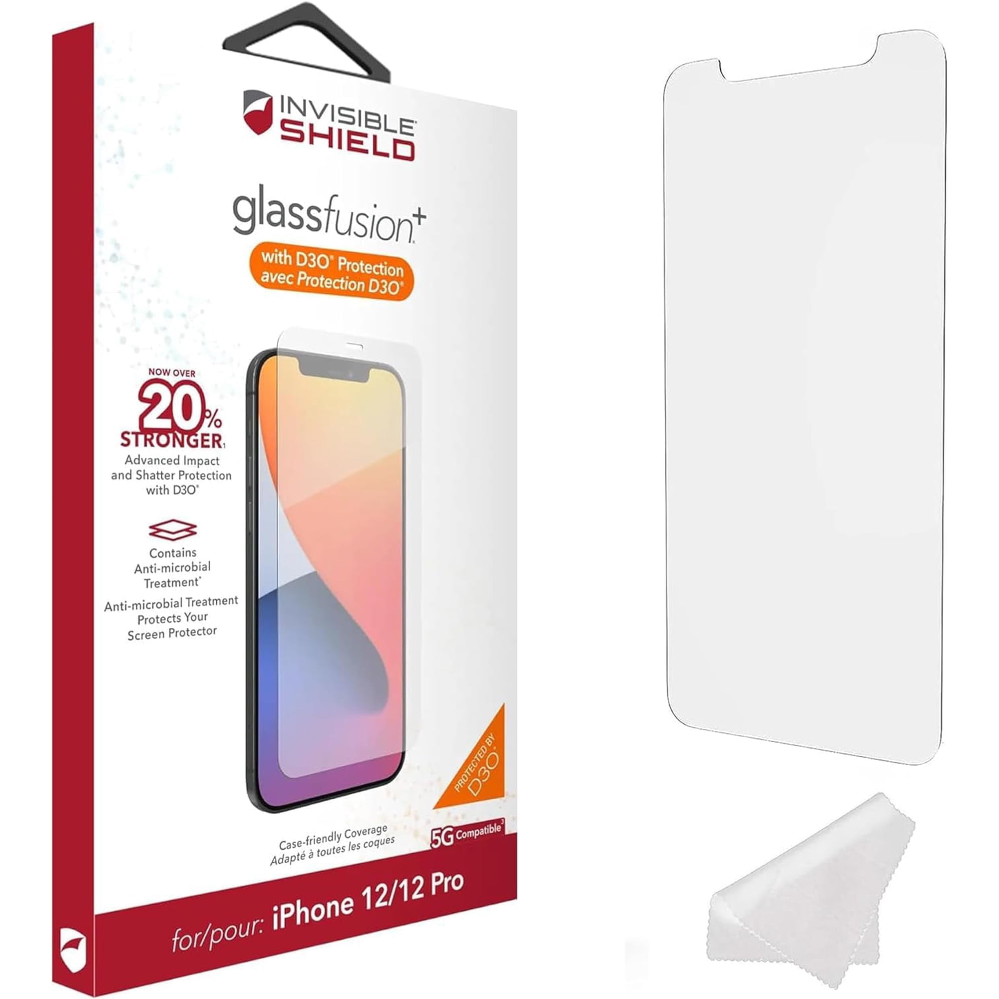 Protector De Pantalla Zagg Glass Fusion+ Para Iphone 12 Pro