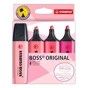 Stabilo Destacador Boss Original Shades Of Pink Estuche De 4