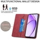 thumbnail image 5 of Funda tipo cartera con bloqueo RFID para Xiaomi Redmi 15C Con tapa abatible, portatarjetas, cierre magnético, TPU y soporte Rojo, 5 of 6