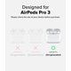 thumbnail image 2 of Funda para AirPods Pro 3 Ringke Air Clear con mosquetón, 2 of 9