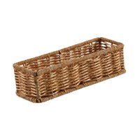 Bothyi - Organizador De Cesta De Almacenamiento De Ratán De Imitación Decorativo Para Dormitorio, Bar, Cocina S