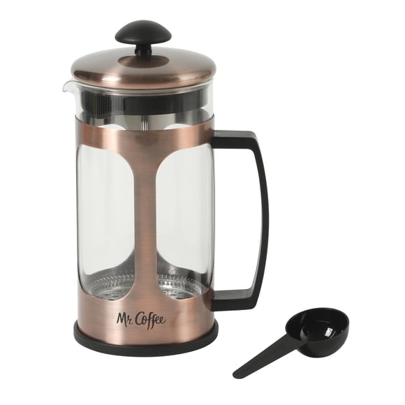 Cafetera prensa francesa Mr. Coffee 900 ml de vidrio borosilicato