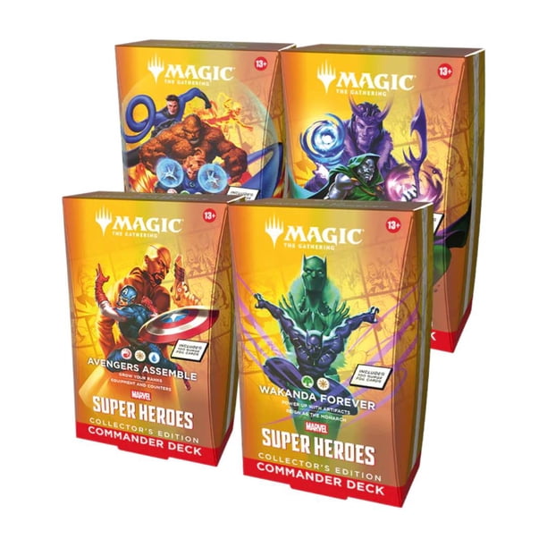 MTG Marvel Super Heroes Commander Deck X4 Collector Edition