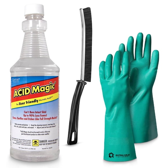 Cleaner Bundle Extra Mile at Home Acid Magic 946 ml con guantes