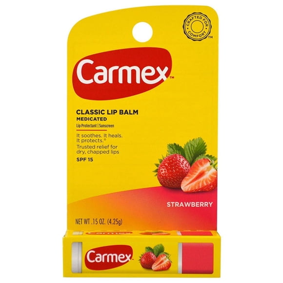 Bálsamo labial Carmex Click-Stick Hidratante SPF 15 Fresa