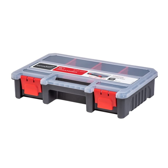 Caja organizadora de piezas Gator Clamps Compact con 9 compartimentos