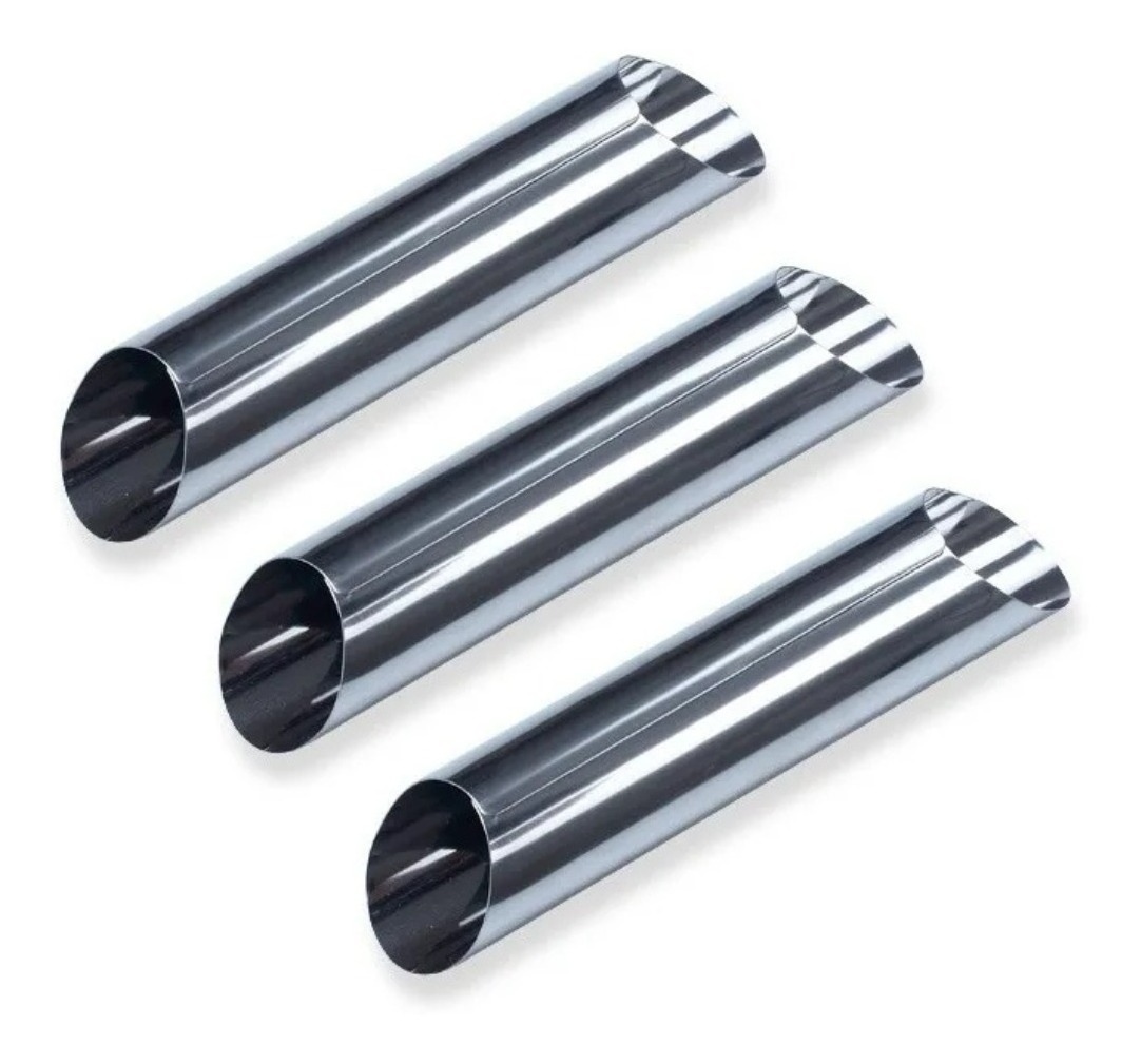 Genérico - 3 Moldes Tubos Para Cannolis Pan Danes Croissant Reposteria