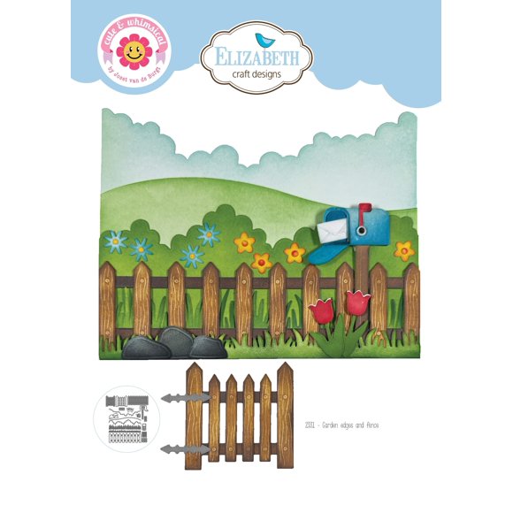 Set de troquelado metálico Barron de 19 piezas para bordes de jardín y cercas