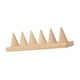 thumbnail image 1 of Soporte De Anillo En Forma De Cono, Adorno Duradero De Madera Para El Hogar, Tienda Minorista, Tocador, 6 Ranuras, 1 of 5
