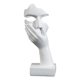 thumbnail image 1 of Estatuilla De Estatua De Pensador, Escultura Creativa Para El Hogar, Adorno De Estantería, Blanco, 1 of 5