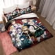 thumbnail image 1 of Demon Slayer, Anime Cartoon Gift King Twin Double Child Bedding Set Mircofiber or Polyester Duvet Cover Set Cover Bed Cover with Bed Sheets, 1 of 5