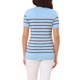 thumbnail image 3 of INSPIRE CHIC Top de Maternidad para Mujeres Suéter de Punto Elástico de Manga Corta a Rayas de Verano Blusa de Cuello Redondo XL Azul Claro, 3 of 6