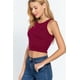 thumbnail image 4 of Saronite Top Corto Básico de Tirantes con Cuello Halter, Burdeos (para Mujer), 4 of 4