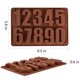 thumbnail image 2 of Molde de Silicona para Números 0‑9 Wocuz (Chocolate), 2 of 8