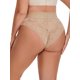 thumbnail image 3 of INSPIRE CHIC Bragas de Encaje de Corte Alto para Mujer Cobertura Completa Bragas de Encaje de Cintura Alta XX-Large Beige, 3 of 4