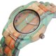 thumbnail image 3 of Reloj de Madera para Mujer Hecho a Mano de Bambú Colorido Analógico de Cuarzo de Moda Reloj de Pulsera de Madera para Mujer, 3 of 8