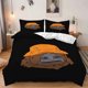 thumbnail image 1 of 3pcs Set: Humorous Illustration of Ape Wearing a Hat Soft and Comfortable Bedding Set Suitable for All Seasons, 1 of 5