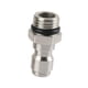 thumbnail image 2 of Conector De Liberación Rápida De 1/4 De Acero Inoxidable Resistente Para Postes De Extensión, Mangueras, Rosca Macho, 2 of 5