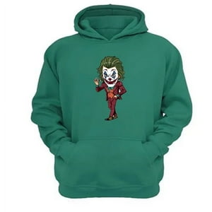 Genérico - Polerón Canguro The Joker Verde Aguamarina Talla L Unisex