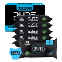 Baby Wipes Dude Flushable, Sin Perfume, Paquete De 6, 288 Toallitas