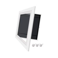 Magideal - Marco De Arte Para Niños Marco De Fotos Apertura Frontal Intercambiable Resistente A Roturas Con Correas Elásticas Marco De Ilustraciones Para Niños Blanco L