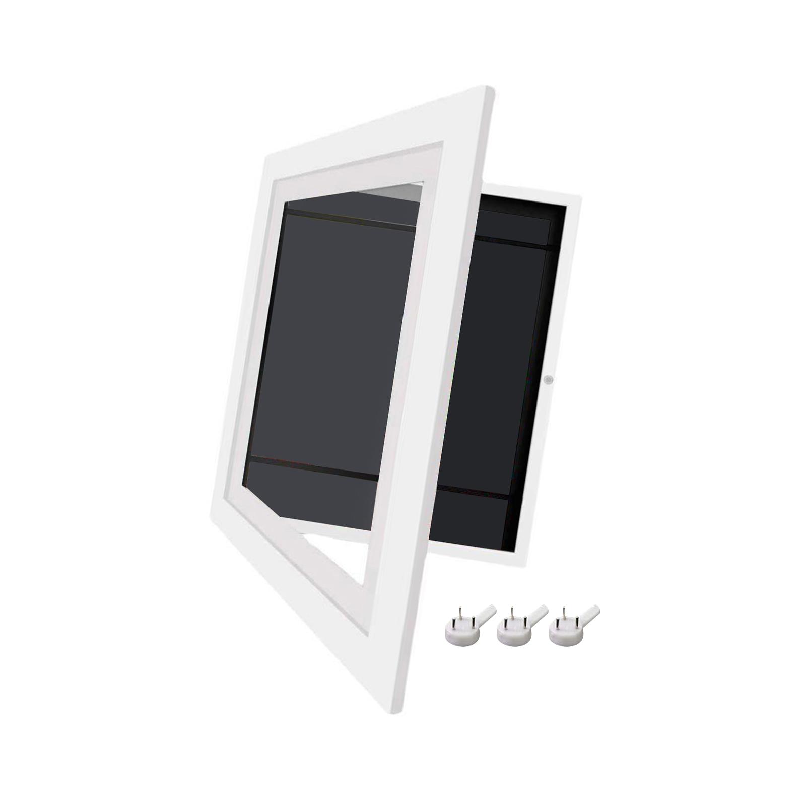 Magideal - Marco De Arte Para Niños Marco De Fotos Apertura Frontal Intercambiable Resistente A Roturas Con Correas Elásticas Marco De Ilustraciones Para Niños Blanco L