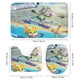 thumbnail image 3 of Los casos de criaturas-theme 4-Piece Shower Curtain Set with Rugs, Waterproof Bathroom Decor Set Includes Bath Mat, U-Shaped Rug, Toilet Lid Cover and Curtain with Hooks, 3 of 6