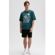 thumbnail image 4 of Polera Hombre Print Central Verde Oscuro, 4 of 4
