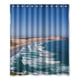 thumbnail image 1 of Cortina de ducha de estilo europeo con hermosas playas y paisajes de verano, juego de cortina de baño con ganchos, tamaño 60 x 72 pulgadas, 1 of 3