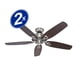 thumbnail image 2 of Pack X2 Ventilador Techo Builders Elite 52, 2 of 7