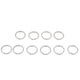 thumbnail image 1 of 10 Unids Acero Inoxidable O Anillo Deportes Llavero Hebilla Titular Camping Plata 20mm, 1 of 5