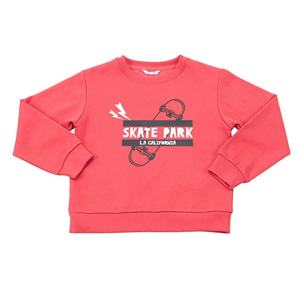 Poleron Niño Kids Pullover Rojo Corona